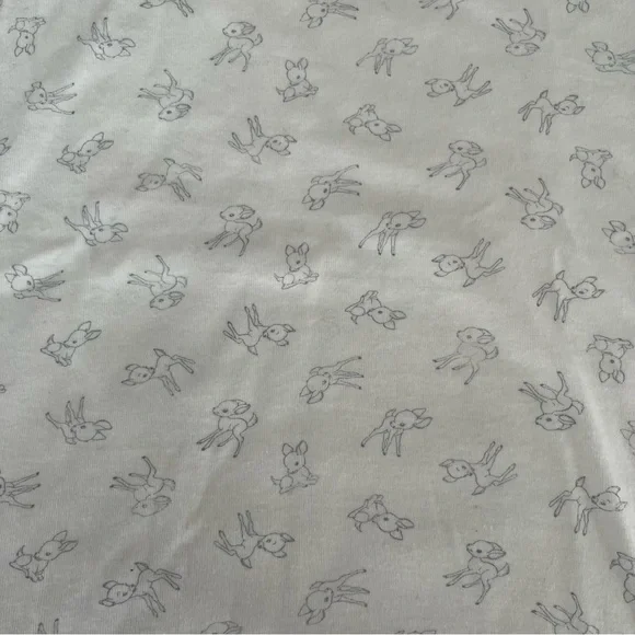 brandy Melville white and light blue fawn baby tee🦌🦌 - Picture 4 of 4
